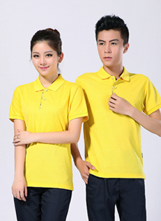 2021新款夏季短袖polo衫工作服  黄色T恤衫 -610A - 乐好英超